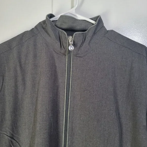 Linksoul Men's Small Black Morris Full-Zip Windbreaker Golf LS524 Athleisure - Picture 4 of 9